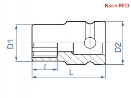 Головка торцевая ударная 3/4" Torx E24 King Tony 657524M