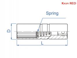 Головка торцевая свечная 3/8" 14 мм King Tony 36A014