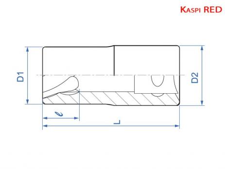 Головка для поврежденного крепежа 1/2" 21 мм King Tony 9TD403-21M