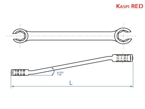 Ключ разрезной 14 x 17 мм King Tony 19301417