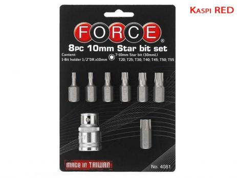 Набор вставок бит Torx 8 пр Force 4081