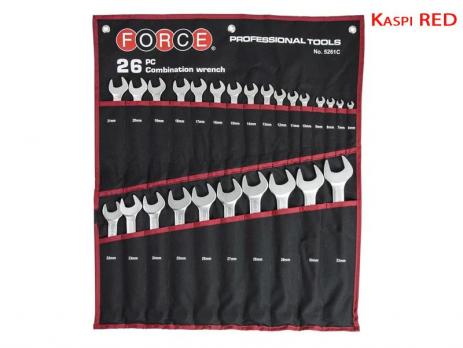 Набор ключей комбинированных Force 5261C 26 пр.