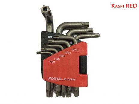 Набор ключей Torx с отверстием 9 пр Force 5098T