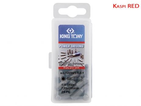 Набор вставок бит Torx T25 25 пр King Tony 102525T-S1