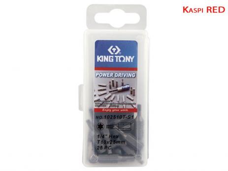 Набор вставок бит Torx T10 25 пр King Tony 102510T-S1