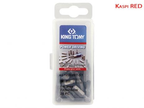 Набор вставок бит Torx T20 25 пр King Tony 102520T-S1