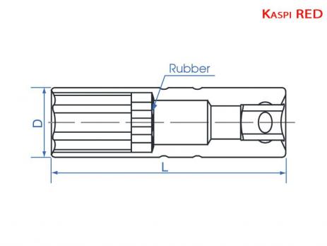 Головка торцевая свечная 3/8" 14 мм King Tony 36B514