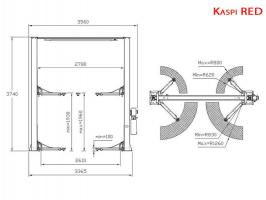 Подъемник 4 т (220 В) King Tony 9TYP8211A-04A-B