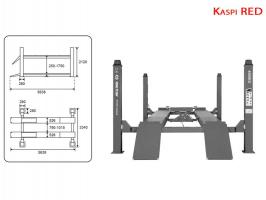 Подъемник 4,5 т King Tony 9TYP8111A-45A-B